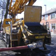 Concrete being delivered