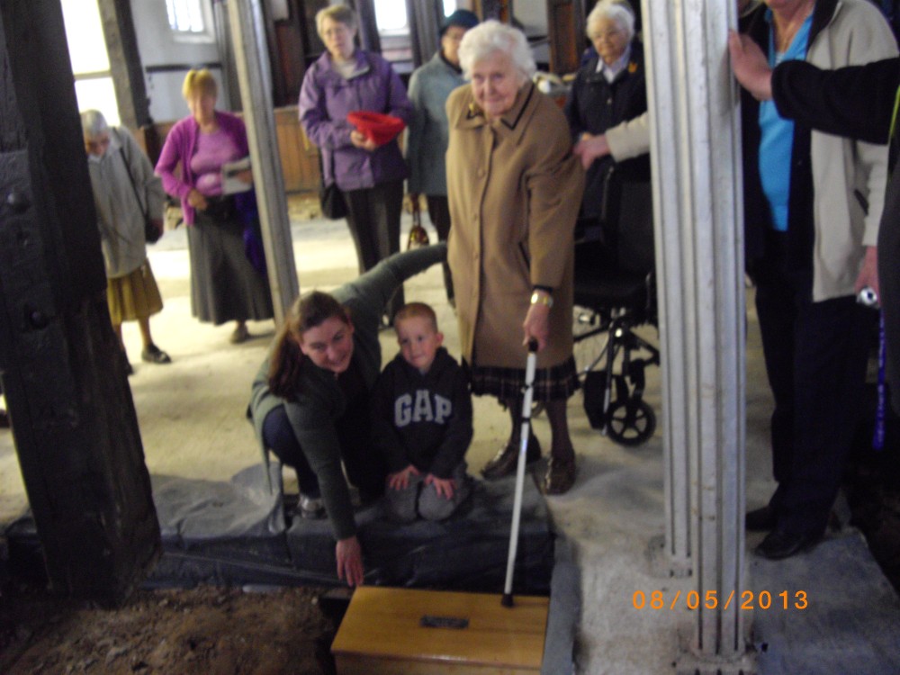 Time capsule in the ground