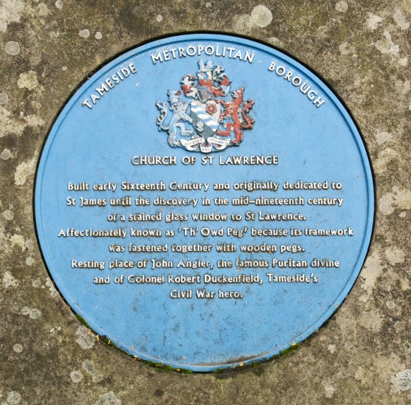 Blue plaque for St Lawrence Church